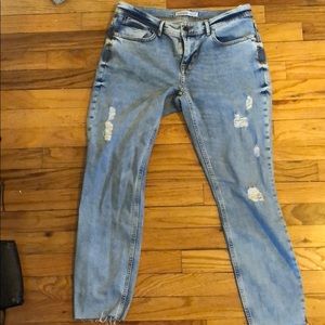 Washed Denim Zara Jeans